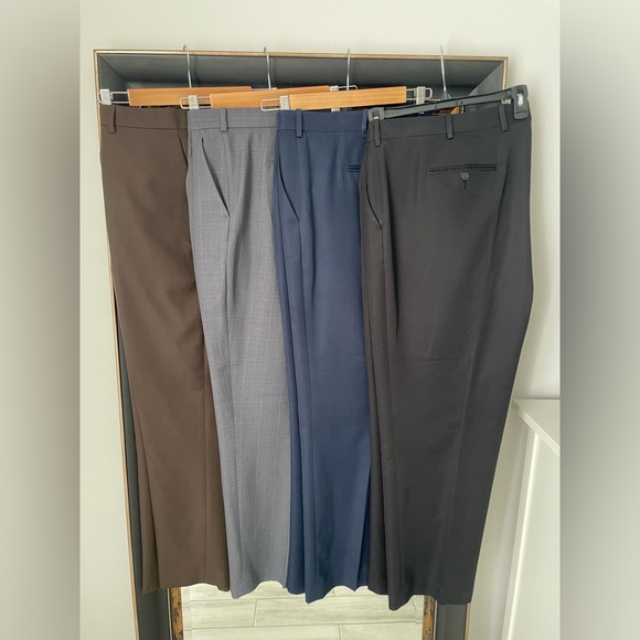 Perry Ellis Portfolio Men's Slacks Bundle - Brown, Gray, Blue & Black - Picture 3 of 5